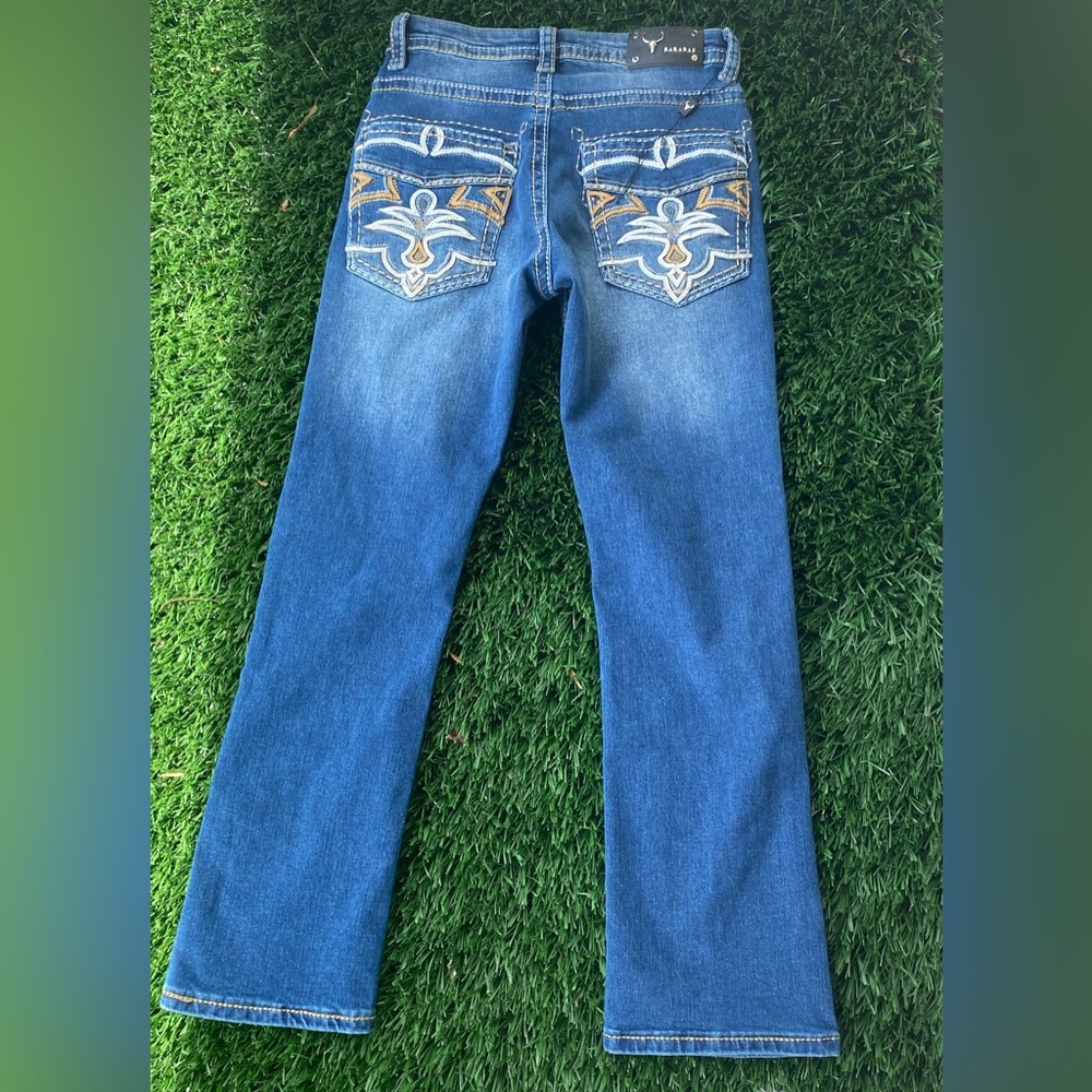 Barabas Men's Western Cowboy Bootcut Classic Denim Jeans Size 28/30 NWOT - Picture 2 of 3